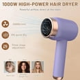 thumbnail image 3 of Cordless Rechargeable Hair Dryer With 3 Speeds And Heat Settings Portable Wireless Blow Dryer For Travel Home Gift, C, 3 of 7