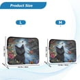 thumbnail image 4 of FORMRS 15-15.6 inch Laptop Sleeve Case Soft Carrying Quilted Computer Bag Cover, Black Cat Pattern, 4 of 7