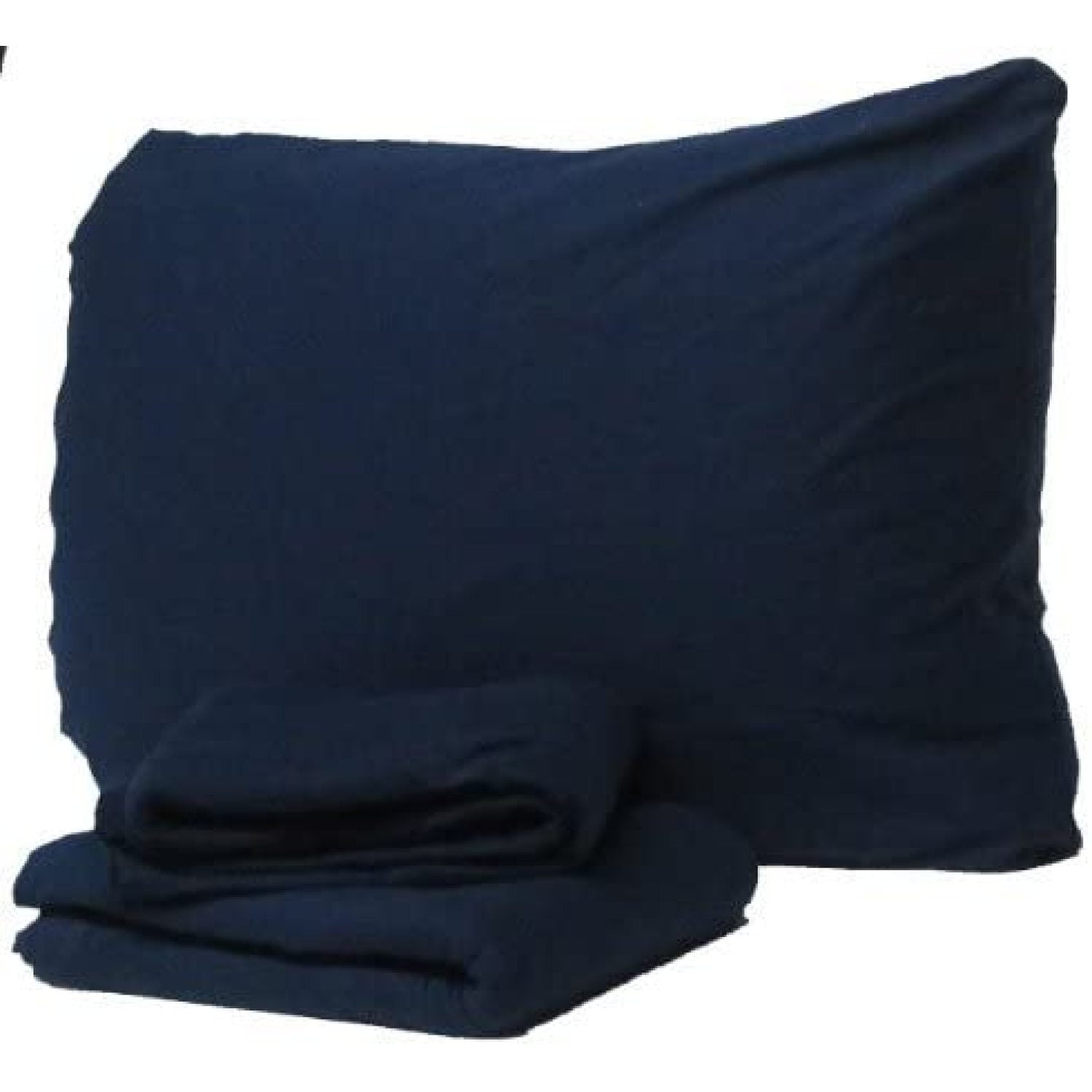 Tilldsd Cotton Jersey Knit Camp Sheet Set Color Navy, COT Size 30" x