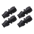 thumbnail image 2 of AN6 Coupler, 4PCS Rustproof AN6 Adapter Straight Black Anodized  For Liquid Gas Diesel Oil 5/16in, 2 of 8