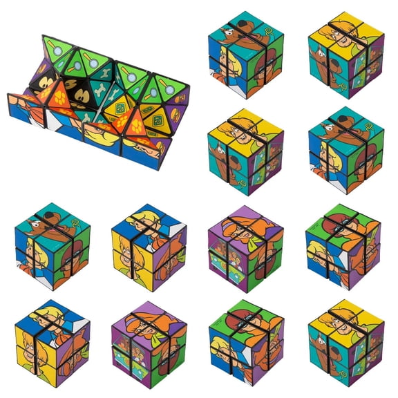 2 1/4" Scooby-Doo! Character Plastic Magic Infinity Cubes – 12 Pc.