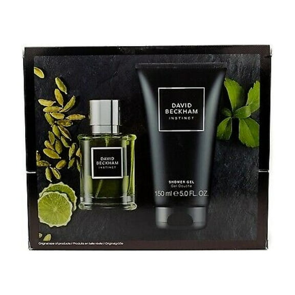 David Beckham Instinct Gift Set: Eau De Toilette Natural Spray 1 oz, Shower Gel 5 oz