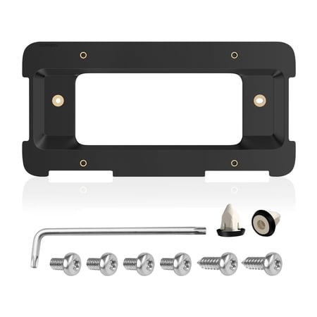 Rear License Plate Frame Bracket Holder Mount for 2005-2023 BMW 1/2/ 3/5 / 6/ X Series, 328i 323i 528i M3, 2002-2019 Mini Cooper 51187160607 511882380615 51188238061 Screws
