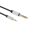 thumbnail image 1 of 3.5mm to 1/4 Inch Stereo Cable 1/8 1/4 for Mobile Phone .5m, 1 of 7