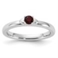 thumbnail image 2 of Auriga 925 Sterling Silver Garnet Ring for Women Size- 7, 2 of 6