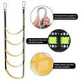 thumbnail image 3 of 5 Step Boat Rope Ladder Portable Folding Extension Safety Fishing Ladder for Yachting Kayak Sailboat, 3 of 7