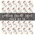 thumbnail image 5 of Koyal Wholesale Abstract Shapes Wedding Signs Bundle Set for Ceremony, Reception Decor Signage, 8.5 x 11", 30-Pack, 5 of 5