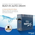 thumbnail image 5 of SteamSpa INT900BN-A 9 kW Indulgence QuickStart Acu-Steam Bath Generator Pack with Built-in Auto Drain, Brushed Nickel, 5 of 5