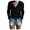 A-Black35, variant on Bibifish Womens T-shirts Knitted Loose fit Long Sleeve Button Up V Neck tee Shirts soft loose fit ladies Basic tee tops for ladies
