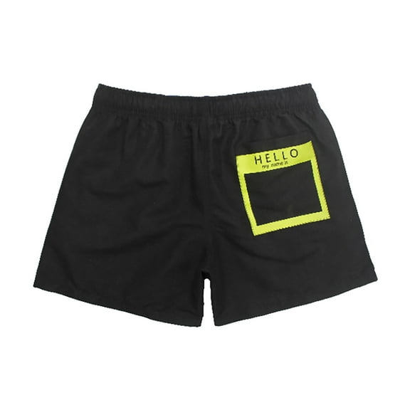 Sngxgn Men's Shorts Casual Classic Fit Stylish Elastic Waist Summer Beach Shorts with Pockets Sport Shorts(Black,M)