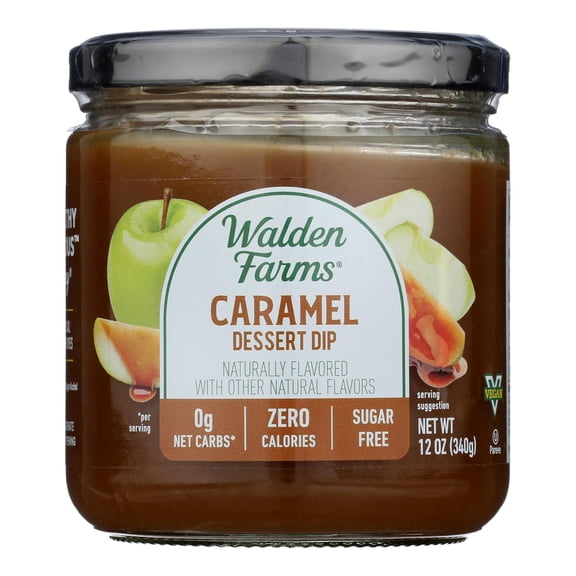 WALDEN FARMS - Guilt-Free Caramel Dip for Treats - 12 Oz, Case of 6