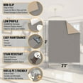 thumbnail image 3 of Ottomanson Solid Indoor Doormat 2'3" x 3' - Non Slip Low Pile Area Rug for Entryway, Gray, 3 of 11