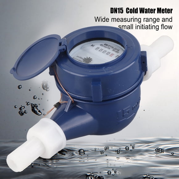 Garden Home Plastic Water Meter Single Water Wet Table Measuring Tool for Garden Use