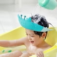 thumbnail image 3 of AURIGATE 2 Pcs Baby Shower Cap, Adjustable Silicone Shampoo Cap, Hair Washing Hat, Eyes Ears and Face Protector, Baby Bath Head Shield for Kids,Infant,Toddlers, Child, 3 of 4