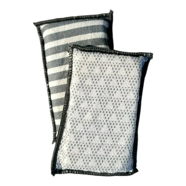 Bright Box Microfiber Sponges, 2ct – Cool Gray, Chemical-Free & Reusable