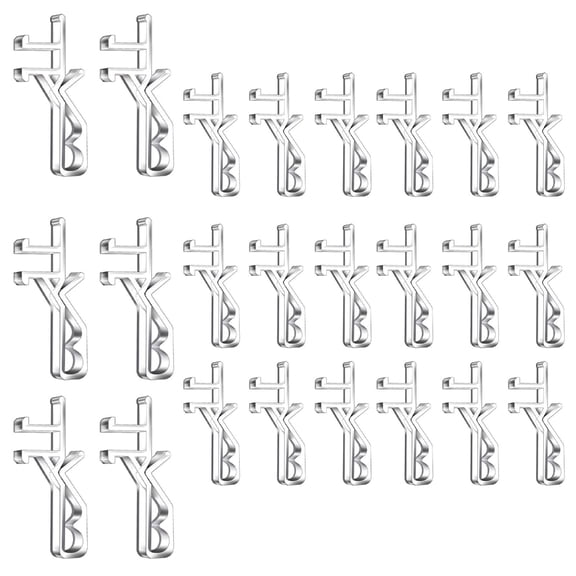 Pack of 24/72 Clear Plastic Invisible Valance Clips for Window Blind Decors