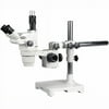 AmScope 2X-180X Ultimate Trinocular Zoom Microscope on Single-Arm Boom Stand New