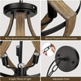 thumbnail image 7 of 13.1" Modern Farmhouse Hanging Pendant Lighting, 4-Light Rustic Interior Flush Mount Ceiling Light Fixture, Vintage Chandelier for Hallway Foyer Dining Room Entryway Kitchen Island Bedroom, 7 of 7