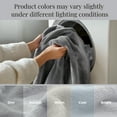 thumbnail image 5 of U by Bedsure Fleece Blanket Queen Blanket Light Grey, 260GSM Soft Lightweight Plush Fuzzy Cozy, 89X89 inches, 5 of 5