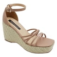 thumbnail image 1 of Sandalias con plataforma RICE en Piel vegana – Beige, 1 of 3