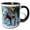 Black/White, variant on 3drose, Indonesia, Borneo, Kalimantan. Female Orangutan, 11oz Two-tone Yellow Mug