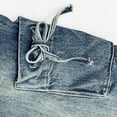 thumbnail image 7 of Girls Cargo Denim Pants Wide Leg Trousers with Big Pockets Washed Streetwear Elastic Waist Jeans Fall Casual Out For Teen Girls, 7 of 7