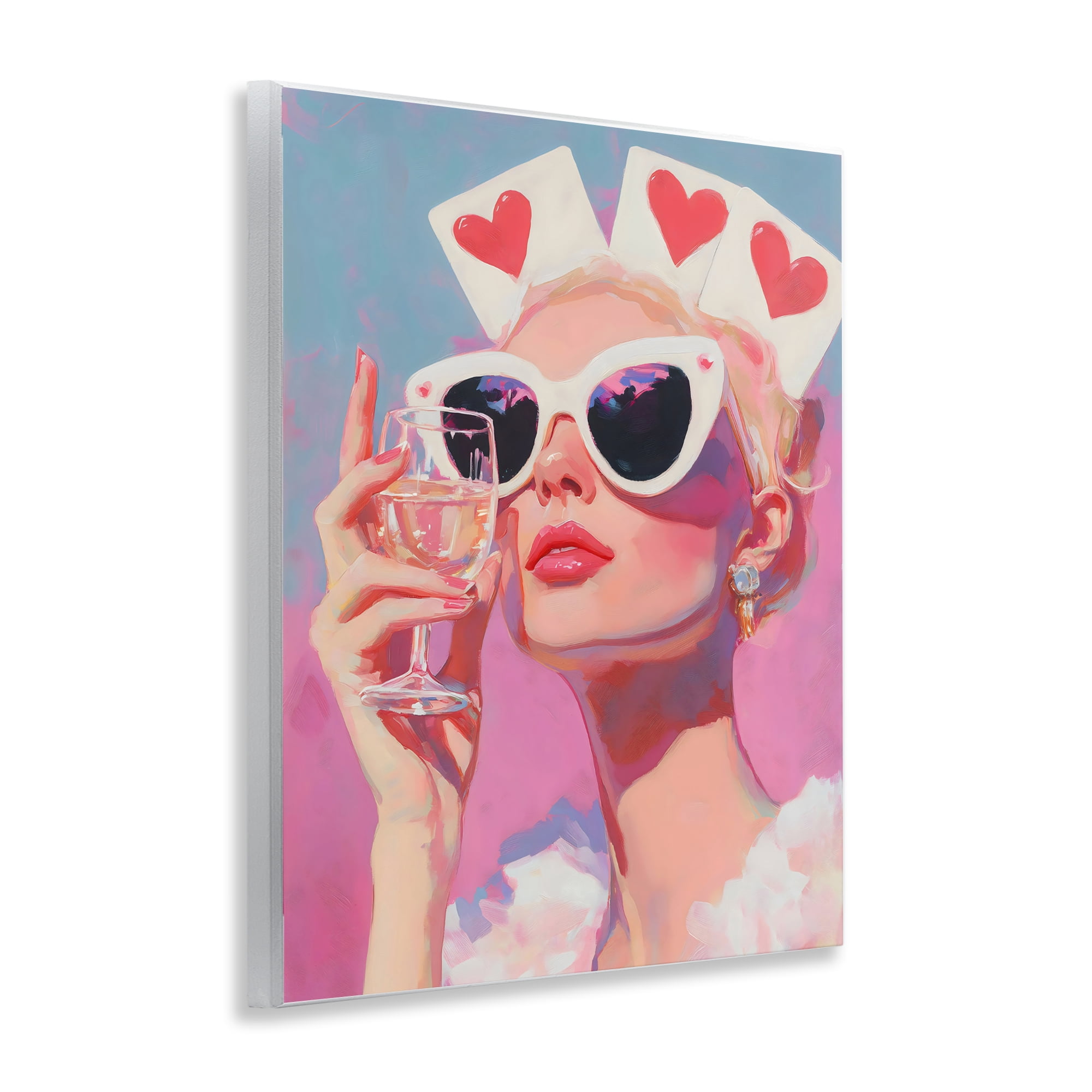 Stupell Industries Queen of Hearts Retro Glam Wall Plaque Art, design by The Prints Vibe