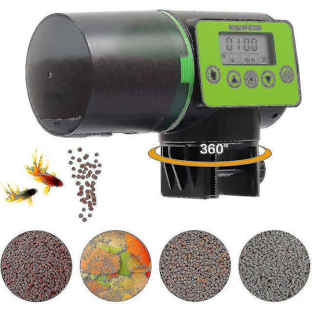 Comedero automático para peces - Comedero para peces con temporizador recargable