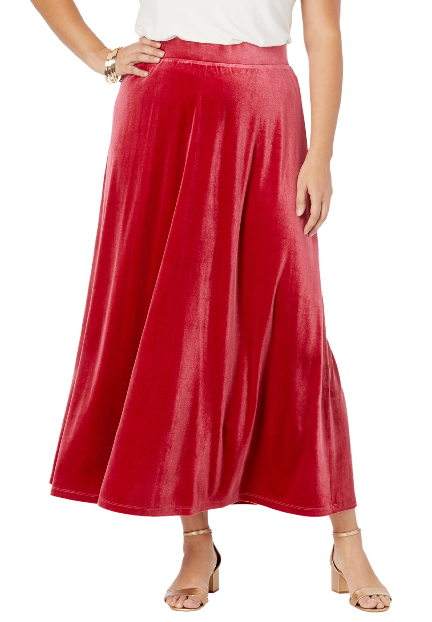 satin maxi skirt walmart
