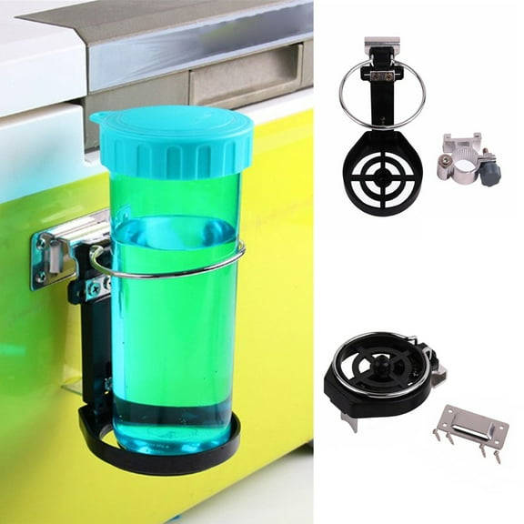 Cheers.US Drink Cup Holder for Boat Pontoon Canoe Golf Cart Beach/Lawn Chair Foldable Tea Cup Holder