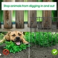 thumbnail image 3 of Oumilen 10 pack Animal Barrier Fence, 16.7inch(H) X 10.8 ft (L) Barrier Bottom Fence, Rustproof Metal, 3 of 7