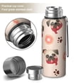 thumbnail image 2 of 20 Oz Pug and Donut Coffee Tumbler Double Wall Insulated Stainless Steel Water Bottle | Metal Reusable Thermoses Flask with Cup Cap | Leak & Sweat Proof with Anti-Dust Lid, 2 of 7
