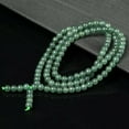 thumbnail image 2 of K-KED Natural Grade A Jade Jadeite Necklace Women 6mm Oil Green Beaded Chain 24inchL, 2 of 6