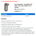 thumbnail image 2 of A/C Accumulator - Compatible with 1996 - 1997 Isuzu Hombre 2.2L 4-Cylinder, 2 of 2