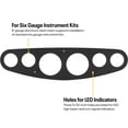 thumbnail image 2 of 6 Gauge Universal Dash Insert, 3-3/8 Inch, Engine Turned, 2 of 10