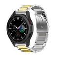 thumbnail image 4 of Oliegs Heated Blanket For Samsung Galaxy Watch4 Three Beads Solid Stainless Steel Replacement Strap 42mm Chocolate, 4 of 4