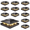 thumbnail image 1 of Luces solares para tapa de poste JOFIOS, paquete de 12, impermeables, 2 modos de color, 1 of 6