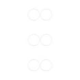 thumbnail image 2 of kurtrusly 2pcs/set Durable And Versatile Floor Protector Rubber Rings For Barstool Base Reliable white 38.5 cm 3Set, 2 of 6