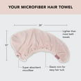 thumbnail image 5 of Kitsch Microfiber Hair Towel Wrap for Women, Pink, 1 Count, 5 of 12