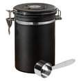thumbnail image 1 of Bote de café hermético de acero inoxidable, contenedor de almacenamiento de grano de café con rastreador de fecha y cuchara para frijoles de café, molidos, té, harina, cereales, 1 of 4