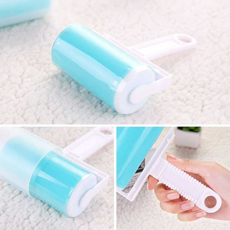 4pcs Washable Lint Roller Pet Hair Remover Roller Reusable Sticky Lint  Rollers For Clothes Furnitures Set