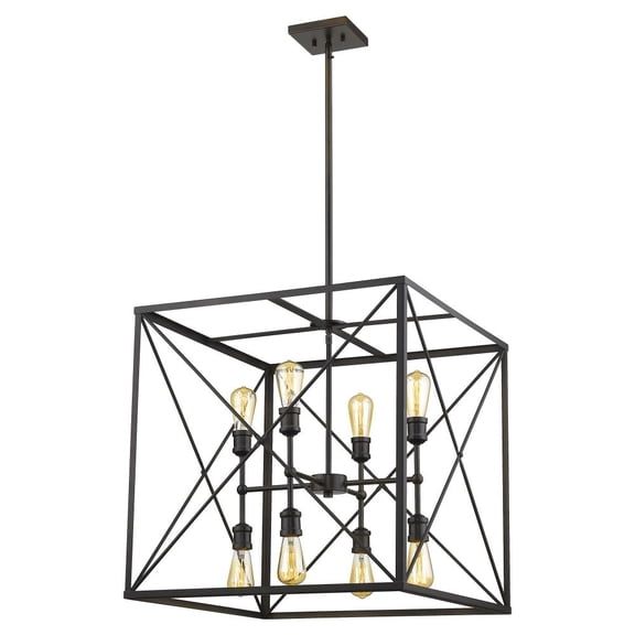 Acclaim Lighting - Brooklyn 8-Light Pendant in City Style - 24 Inches Wide by 24