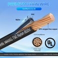 thumbnail image 2 of Cable MEIHUIJI 14 AWG THHN 15 m 600 V negro con aislamiento de nylon y PVC, 2 of 7