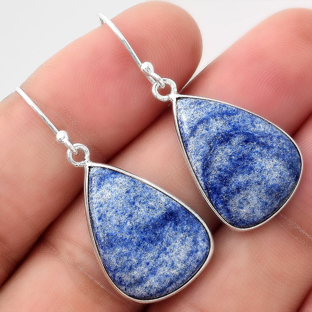 Desiregem Natural Dumortierite Quartz 925 Sterling Silver Adult Women