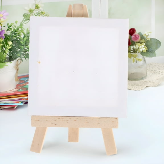 CCOCC Canvas Canvases Mini Painting Small Paint Watercolor Art Easel White Party Panels Tiny Bulk