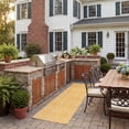 thumbnail image 3 of Safavieh Courtyard Teodor Geometric Indoor/Outdoor Runner Rug, Gold, 2'3" x 8', 3 of 9
