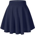 thumbnail image 1 of Women's Basic Flared Casual Mini Skate Skirt Versatile Stretchy, 1 of 8