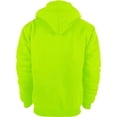 thumbnail image 3 of Fabrcox Mens Big and Tall Sports Hooded Jacket Long Sleeve Fleece Lined Thick Warm Oversized Hoodies Casual Drawstring Heavyweight Outdoor Coat Jacket Fluorescence Yellow M, 3 of 4