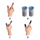 thumbnail image 4 of Bearachild Juegos de 2 piezas Guantes con mangas en las yemas de los dedos Cubiertas de controladores transpirables Videojuegos y accesorios Rouge, 4 of 6