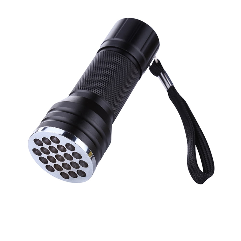 UV Flashlight 21 LED Light Lamp Ultraviolet Mini Tactical Torch for Camping 